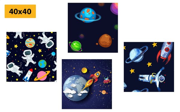 Set di quadri – Universo misterioso