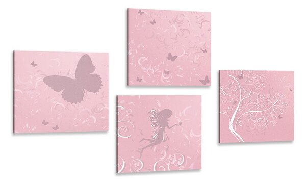 Set di quadri – Fata fiabesca