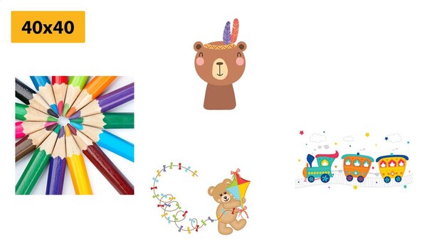 Set di quadri – In versione colorata divertente