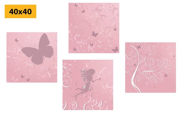 Set di quadri – Fata fiabesca