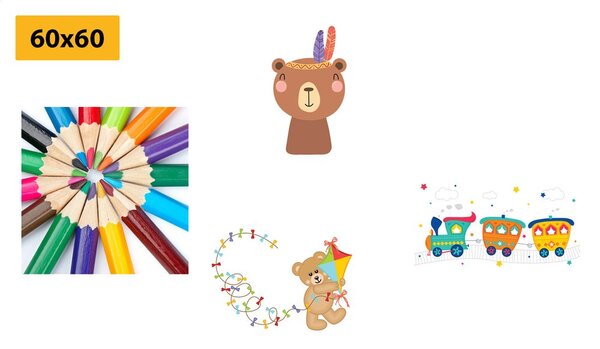 Set di quadri – In versione colorata divertente