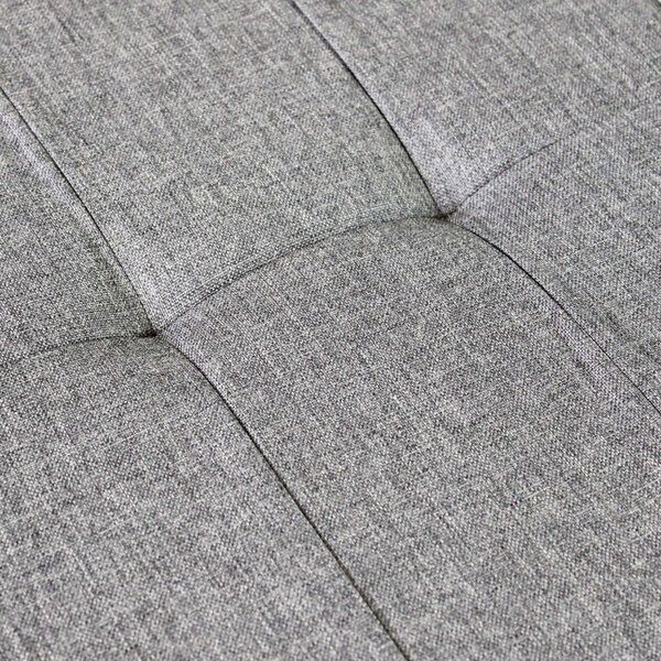 DecHome Cassapanca in Tessuto Panca contenitore Dimensioni 76x38x38 cm colore Grigio