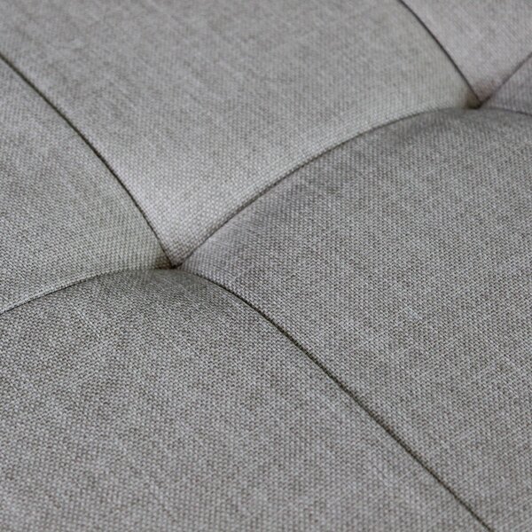 DecHome Cassapanca in Tessuto Panca contenitore Dimensioni 76x38x38 cm colore Tortora