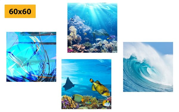Set di quadri – Vita sotto il mare