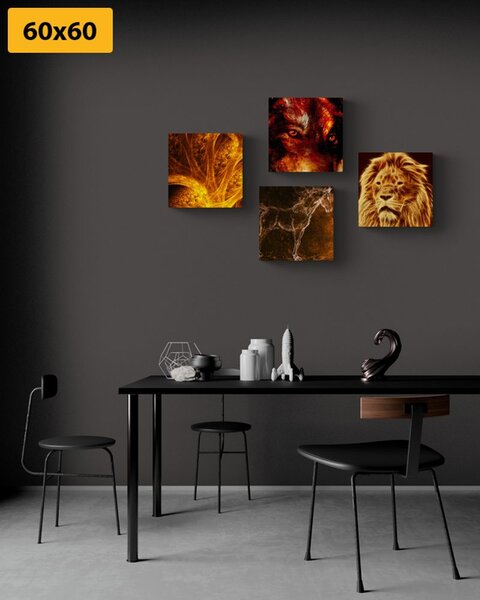 Set di quadri – Animali astratti