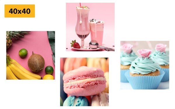 Set di quadri – Per gli amanti dei dolci