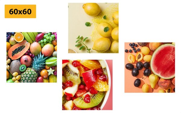 Set di quadri – Frutta succosa
