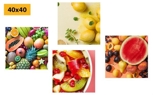 Set di quadri – Frutta succosa