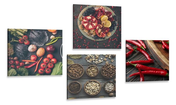 Set di quadri – Specialità culinarie