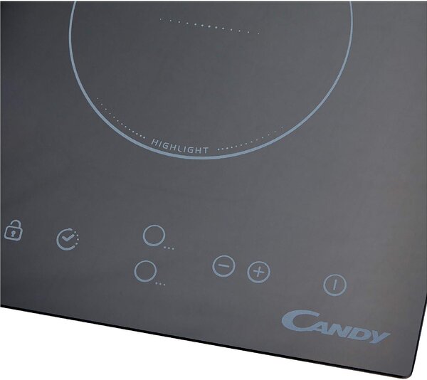 Candy CDH 30 Piano Cottura Elettrico 2 Fuochi 30 cm Vetroceramica colore Nero