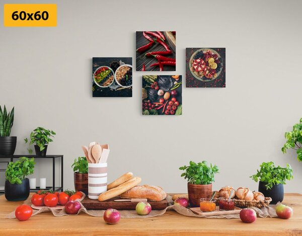 Set di quadri – Delizie culinarie