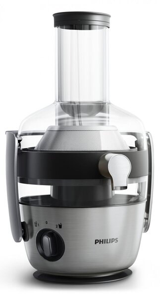 Philips Centrifuga Elettrica Frutta e Verdura Capacit polpa 2.1 Litri Potenza 1100 Watt colore Nero e Argento - HR1921/20 Avance Collection