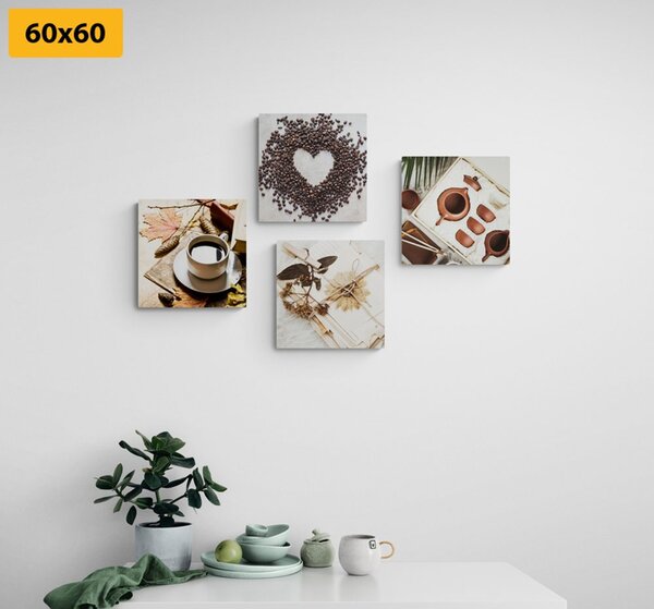 Set di quadri – Natura morta di caffè
