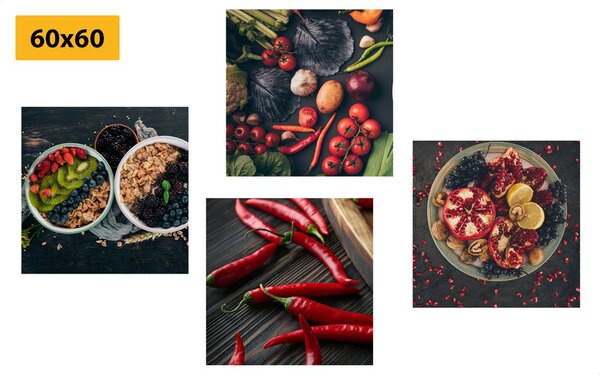 Set di quadri – Delizie culinarie