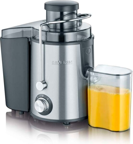 Severin Centrifuga elettrica Frutta e Verdura Capacit succo 0,5 Litri Capacit polpa 1,5 Litri Potenza 400 Watt 19.000 giri al minuto colore Accia