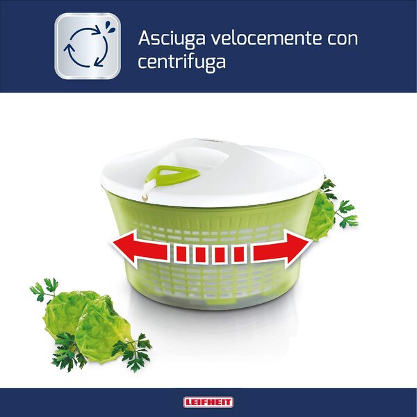 Soehnle Centrifuga Insalata a Corda 26 cm Verde - 23200