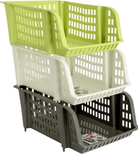 Lega Cesta Impilabile 29,3x36x15,5h cm colori Assortiti - LG0676