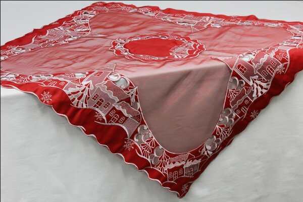 Elite Centrotavola Natalizio Tovaglia Natalizia per Tavolo 90x90 cm colore Oro - Y21247