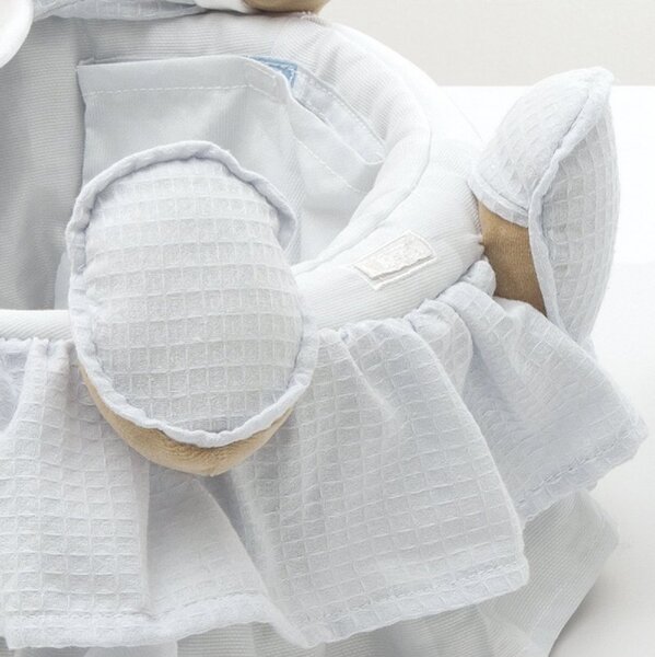 NANAN Cesta portaoggetti Neonato con Orsacchiotto colore Azzurro - Puccio