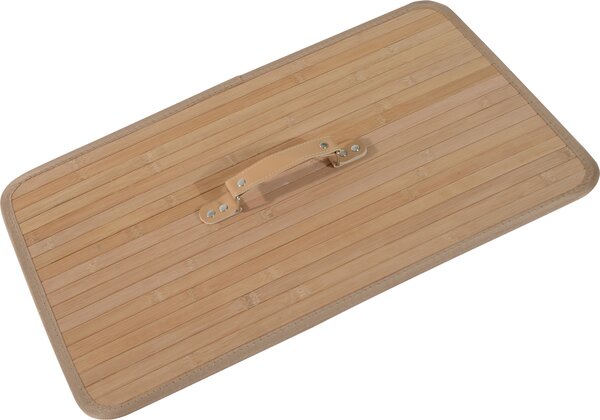 DecHome Cesta Portabiancheria in Bamb con Coperchio e Fodera Rimovibile Naturale 52x32x63cm - 20-850