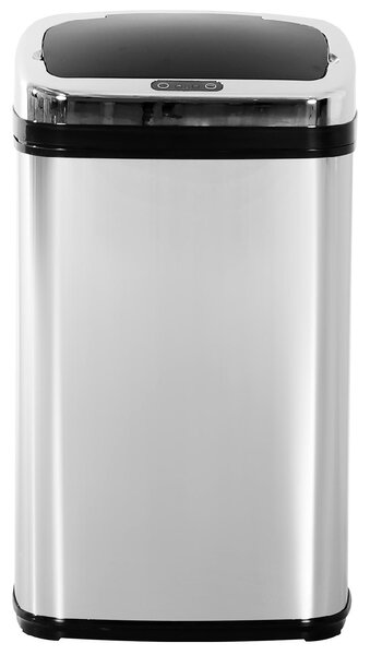 DecHome Cestino Dei Rifiuti In Acciaio Inox Sensore Automatico 30L/Quadrato - 300D4