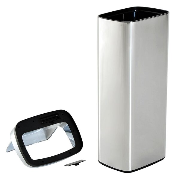 DecHome Cestino Dei Rifiuti Rettangolare In Acciaio Inox con Sensore a Infrarossi 50 lt - 851004
