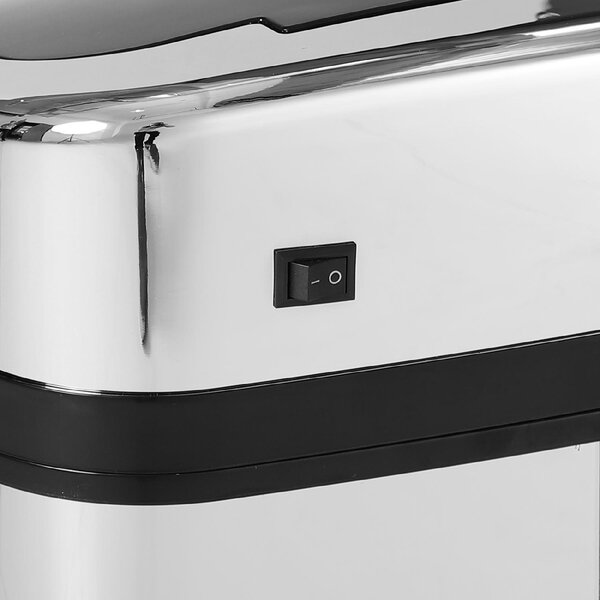 DecHome Cestino Dei Rifiuti In Acciaio Inox Sensore Automatico 30L/Quadrato - 300D4