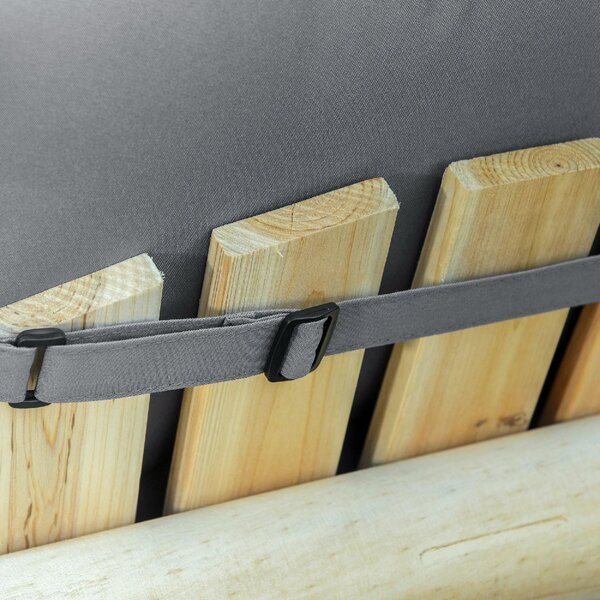 DecHome Cesto per Biancheria Bamb da 100L con 2 Scomparti Coperchio e Maniglie 52x32x63cm Marrone - 144BN850