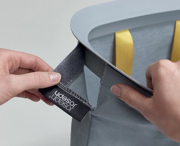 Joseph Joseph Cesto Portabiancheria 60 Litri Con due Scomparti Separati in Tessuto colore Grigio - 50001