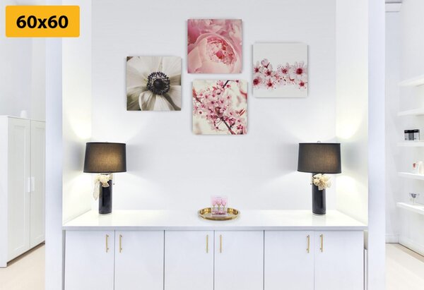 Set di quadri – Delicatezza dei fiori