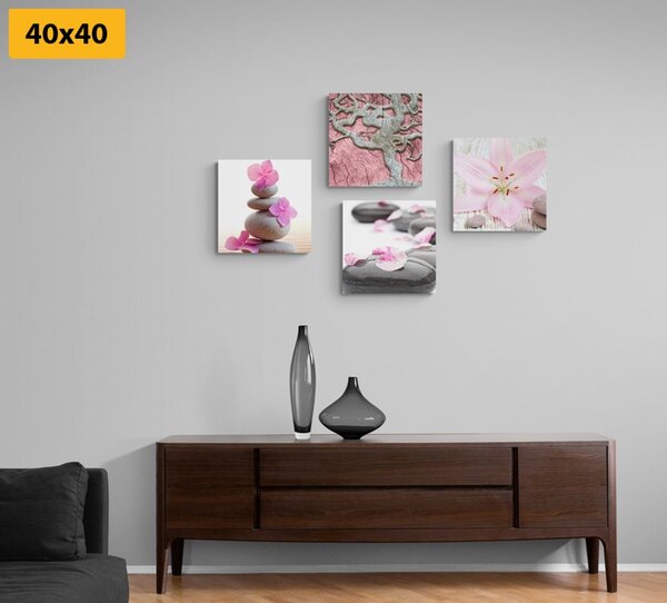 Set di quadri – Feng Shui in stile delicato