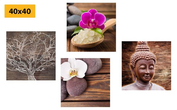 Set di quadri – Feng Shui in stile naturale
