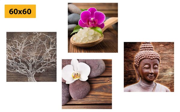 Set di quadri – Feng Shui in stile naturale