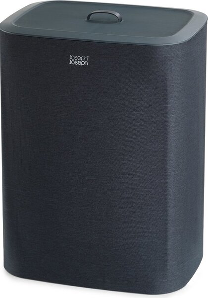 Joseph Joseph Cesto Portabiancheria 90 Litri Con due Scomparti Separati in Tessuto colore Nero - 50004