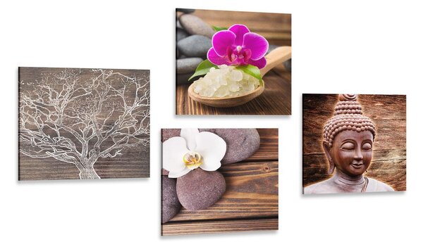Set di quadri – Feng Shui in stile naturale
