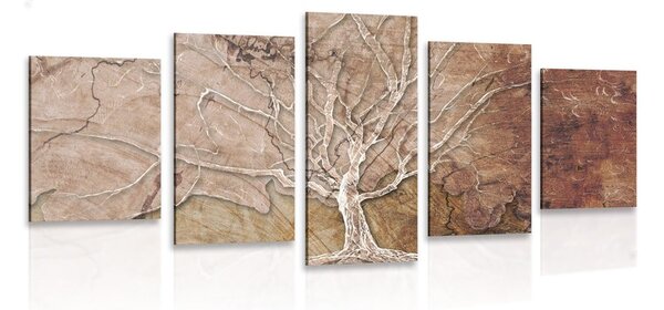 Quadri 5 pezzi – Corona dell'albero