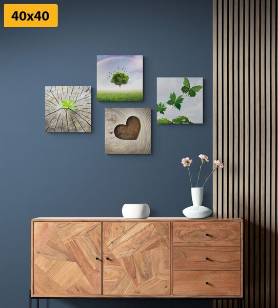 Set di quadri – Angolo unico della natura