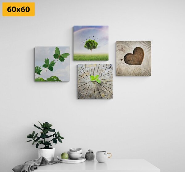 Set di quadri – Angolo unico della natura