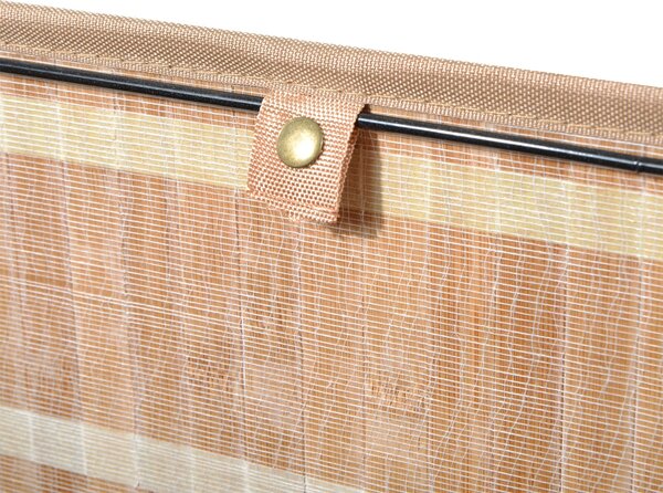 DecHome Cesto Portabiancheria in Bamb con Coperchio e Fodera Rimovibile 40x30x60 cm colore Legno - 17-850
