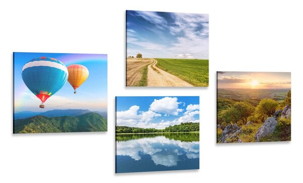 Set di quadri – Vista sulla splendida natura