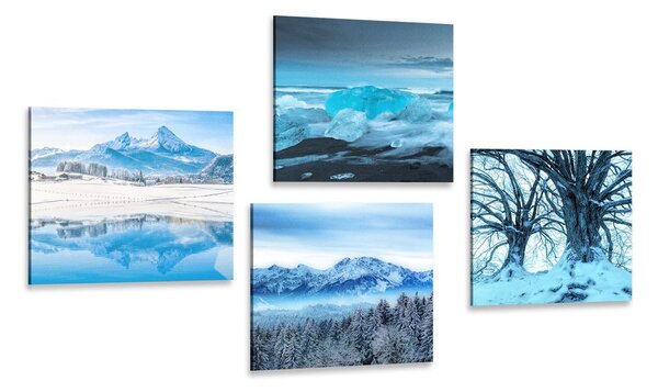 Set di quadri – Regno innevato