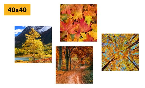Set di quadri – Natura autunnale in colori splendidi