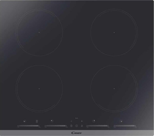 Candy CIES642MCTT Piano Cottura Induzione 4 Fuochi 59 cm Vetroceramica colore Nero