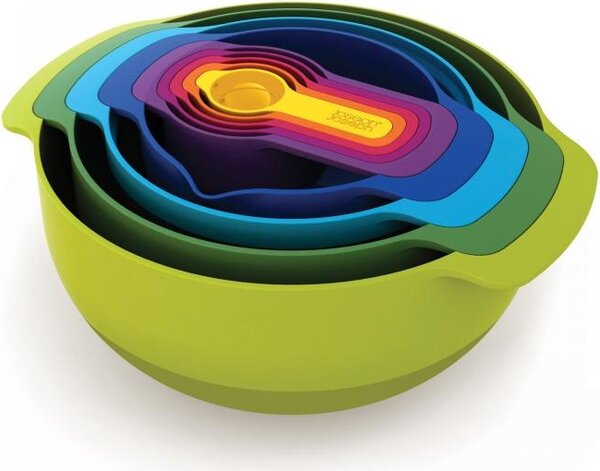 Joseph Joseph Ciotole Set 9 Pezzi colori Assortiti - 40031