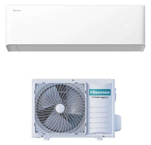 Hisense Climatizzatore 9000 Btu Inverter Monosplit Condizionatore con Pompa di Calore Classe A+++/A++ Gas R32 WiFi (Unit Interna + Unit Esterna) 