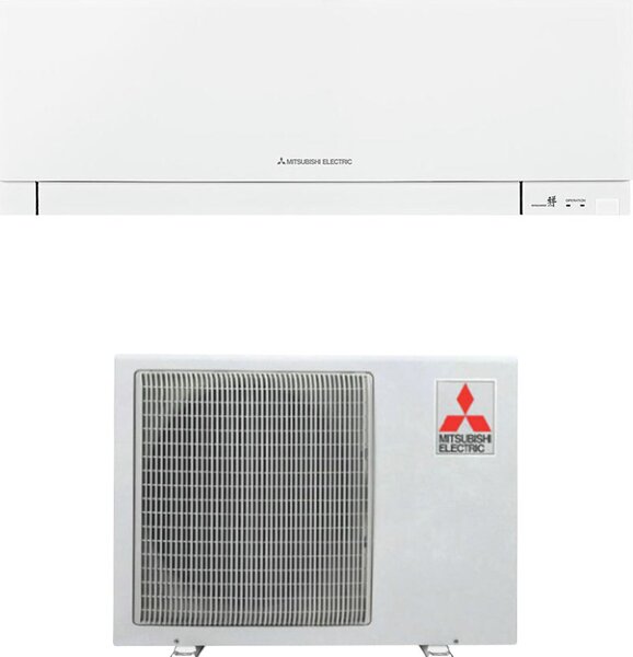 MITSUBISHI Climatizzatore 12000 Btu Inverter Monosplit Condizionatore con Pompa di Calore Classe A+++/A++ Wifi R32 Bianco (Unit Interna + Unit Es