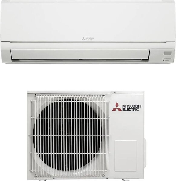 MITSUBISHI Climatizzatore 12000 Btu Inverter Monosplit Condizionatore con Pompa di Calore Classe A++/A+ (Unit Interna + Unit Esterna) - MSZ-DW35V