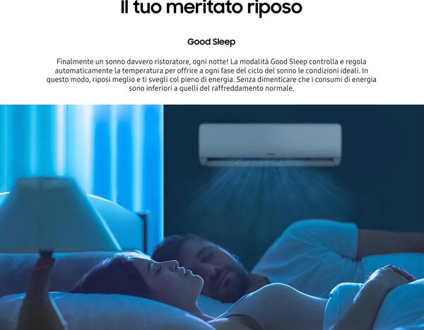 Samsung Climatizzatore 12000 Btu Inverter Monosplit Condizionatore con Pompa di Calore Classe A++/A R32 (Unit Interna + Unit Esterna) - AR12TXHQA