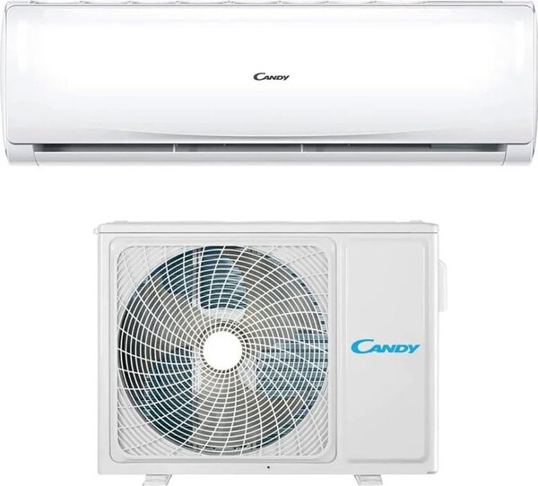 Candy Climatizzatore 12000 Btu Inverter Monosplit Condizionatore con Pompa di Calore Classe A++/A+ (Unit Interna + Unit Esterna) - CY-12RAIN + CY