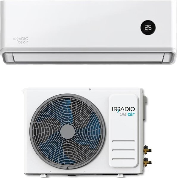 Irradio Climatizzatore 12000 Btu Inverter Monosplit Condizionatore con Pompa di Calore Classe A++/A+ R32 (Unit Interna + Unit Esterna) - ALASTOR 